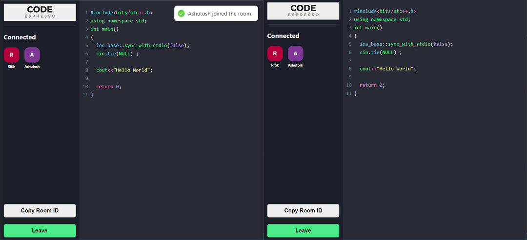 Project CodeEspresso: AI-Driven Collaborative Code Editor: Image 3